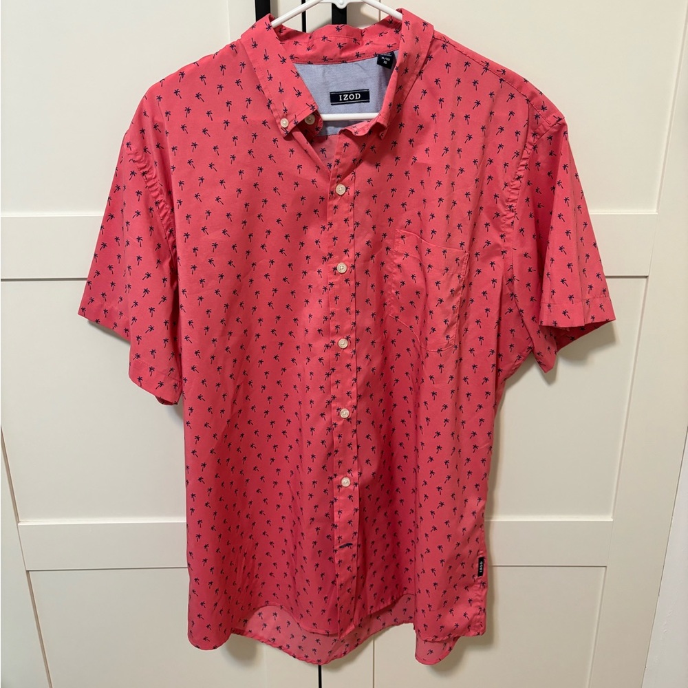 Men’s Palm Tree Button Up